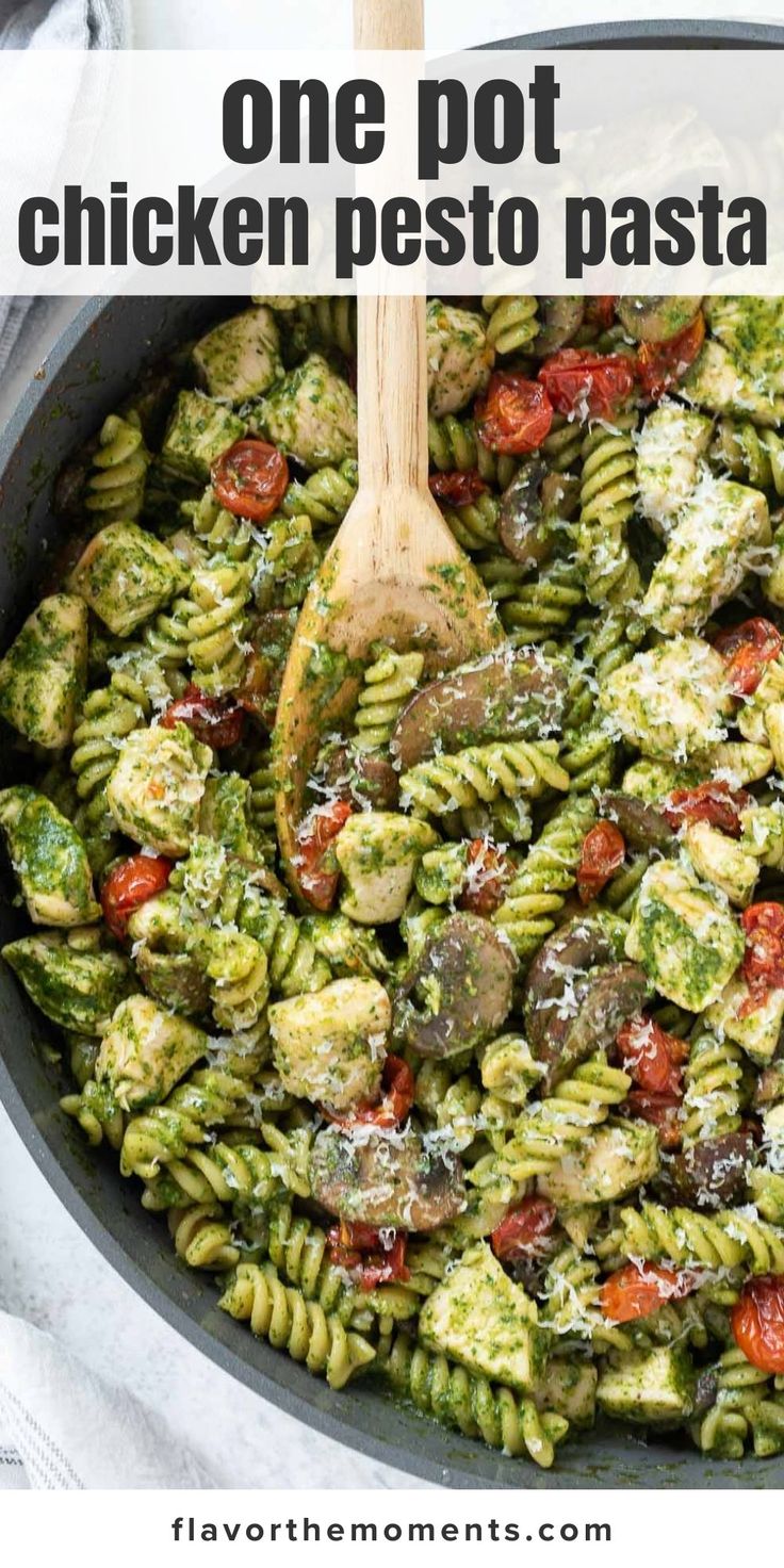 Ingredient Pesto Chicken Pasta for Two: Easy Weeknight Meal